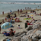 Öffentlicher Strand in Marine di Pisa