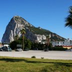 Der berühmte Berg gibt Gibratar sein Charater