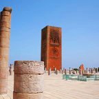Famous  Hassan Turm in  Rabat, Marokko