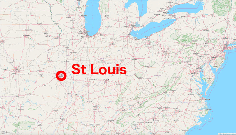 Orientation Map of the St Louis