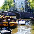 Scenery with the famous Grachten (Channels)